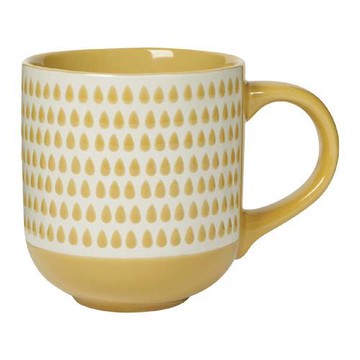 【danica】Heirloom石陶馬克杯(黃雨滴415ml)