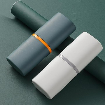 結實雙層磨砂無異味北歐風健康刷牙杯攜帶盒旅行牙刷收納盒易清洗