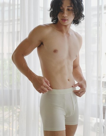 莫代爾透氣四角內褲(貼身款)- 淺綠