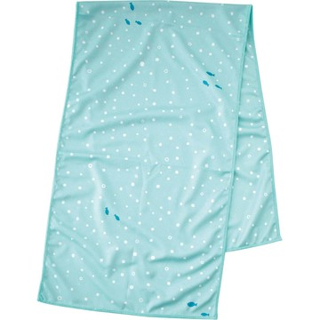 日本現代百貨 - UV CUT抗菌加工降溫涼感巾-薄荷綠-小魚 (30×100cm)