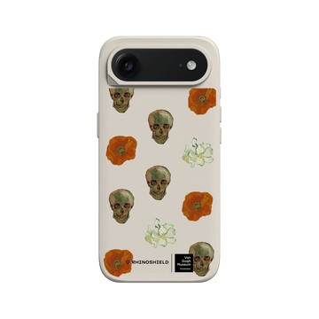 iPhone Air SolidX 貝殼灰 - Van Gogh Museum - 骸骨與花卉 - 重複圖案