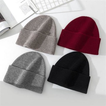 【米蘭精品】毛帽針織帽-時尚彈性條紋男女配件6色74ij8