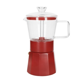 La Cafetiere 英國 Verona玻璃義式摩卡壺(6杯) / 濃縮咖啡 摩卡咖啡壺