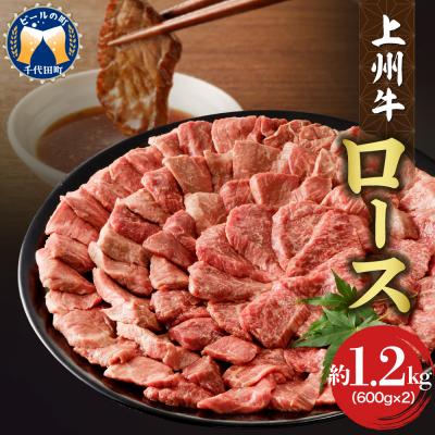 ふるさと納税 千代田町 牛肉 ロース 上州牛 1.2kg(600g×2パック) ch013-005r