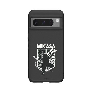 Pixel 8 Pro SolidSuit 黑 - 進擊的巨人 Attack On Titan -S4 - 米卡莎剪影