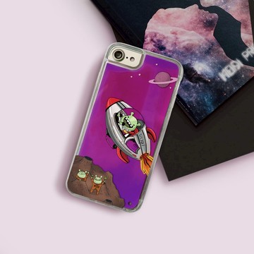 iPhone 6/7/8/XS/XR/max/11pro/11max/SE2星際特工防摔霓虹流沙殼