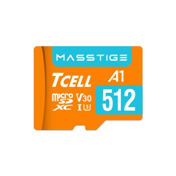 TCELL MASSTIGE A1 microSDXC UHS-I U3 V30 100MB 512GB 記憶卡(2入組)