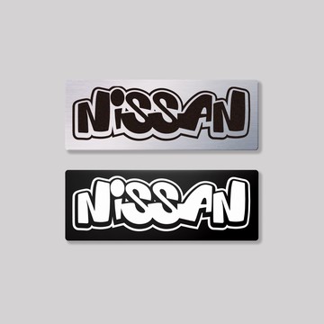 NISSAN/HHP/鋁牌飾貼 SunBrother孫氏兄弟 金屬質感 防水 鋁牌 車貼