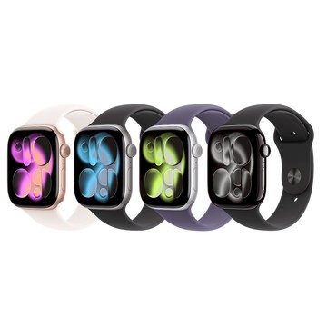 Apple Watch Series 11 GPS 46mm 鋁金屬錶殼搭配運動錶帶 - M/L 廠商直送