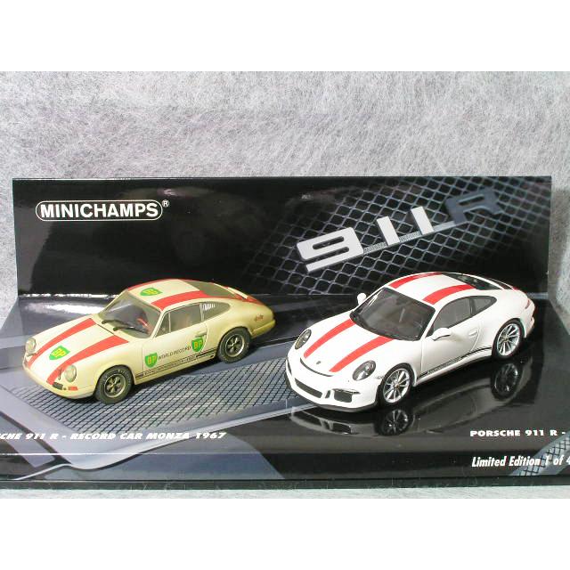 ○ 1/43 ポルシェ 〓 911 R ２台セット / 2016 年 ( 991 R ) / 1967年