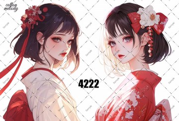 original sticker no.4222 人物貼紙 原創貼紙 原創人物貼紙 裝飾貼紙 cotton melody