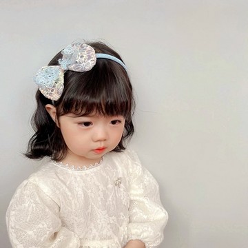 VIVILIAN法式復古蕾絲甜美蝴蝶結髮箍頭飾