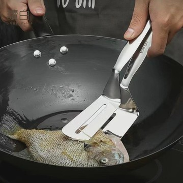 升級款 304不鏽鋼煎魚夾【讀白-現貨附發票】不鏽鋼夾子 不鏽鋼煎鏟夾 不鏽鋼煎魚夾 牛排夾 料理用品 廚房用品 不鏽鋼