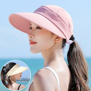 seoul show首爾秀 刺繡兩用拉鍊棒球帽四季漁夫帽防曬遮陽帽