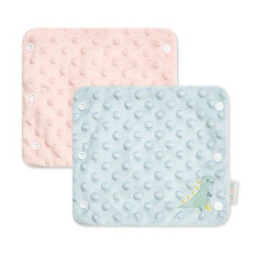 奇哥 豆趣竹纖維背巾口水巾/口水墊2入組 21x18cm(口水墊 肩帶口水巾 揹帶口水巾 豆豆口水巾 口水揹巾)