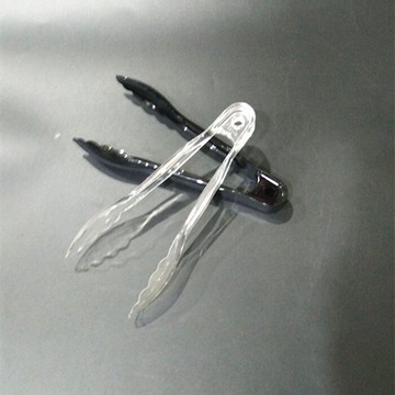 嘉寶亞克力PC食品夾 面包夾塑料透明夾子耐摔黑色/紅色餐用多用夾