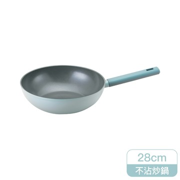 [家速配]樂扣鍛造陶瓷不沾IH炒鍋28cm