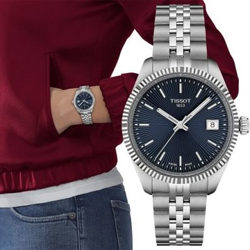 TISSOT 天梭 官方授權 T156.210.11.041.00 Ballade 大三針石英女錶 夏日煥新提案 送禮推薦-34mm T1562101104100