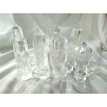 遇見～白水晶晶柱 T901 T908藍針柱 藍針 白水晶柱 天然水晶 淨化消磁 透料 白水晶 晶柱 激光料 白晶柱 晶王
