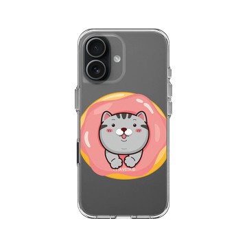 iPhone 17 Clear Case（相機按鈕） 透明 - VITA VITA．塔仔是隻貓 - 再吃一口胖嘟嘟