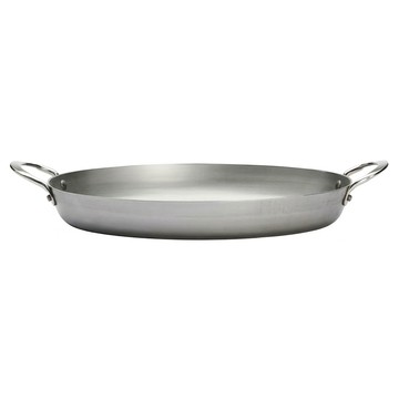 de Buyer 畢耶 原礦蜂蠟 橢圓魚鍋雙耳淺煎盤 適用IH爐  36cm  1個