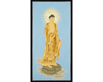 日本阿彌陀如來唐卡 – 手繪光芒無量光佛