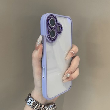 矽膠亞克力 鏡頭閃粉 防摔殼 用於iPhone16 i15 i14 i13 i12 i11 手機殼 不發黃