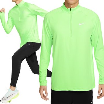 Nike As M Nk Df Stride Hz Midlayer 長袖 男款 螢光綠色 運動 HV2181-377