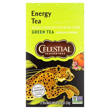 Celestial Seasonings, 能量茶，綠茶，12 茶包，每包 0.8 盎司（23 克）