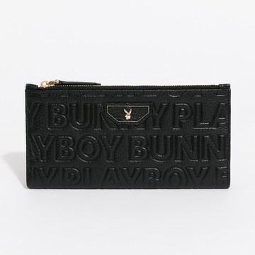 PLAYBOY - 壓扣長夾 Superb系列 - 黑色/542-5512-09-3