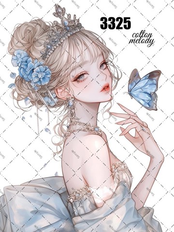 original sticker no.3325 人物貼紙 原創貼紙 原創人物貼紙 裝飾貼紙 cotton melody