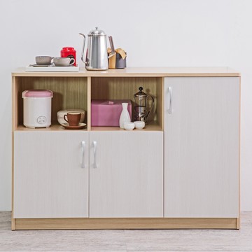 【TZUMii】時尚超大三門二格廚房櫃