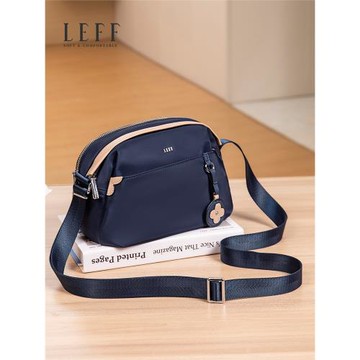 萊夫女包包2025新款牛津布斜挎包女休閑輕便單肩小包帆布包大容量