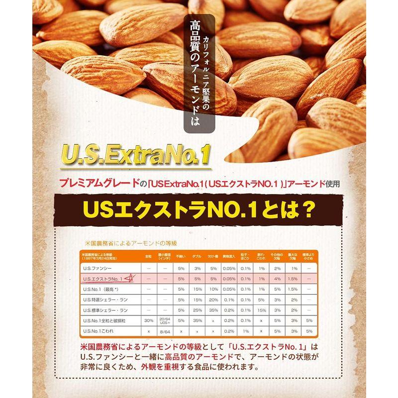 小分けアーモンド 1kg(25gX40個) USエクストラNo.1アーモンド使用 箱入り 産地直輸入 無塩 無添加 植物油不使用