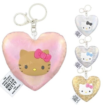 小禮堂 Sanrio 三麗鷗 Hello Kitty 造型絨毛吊飾 (愛心款)