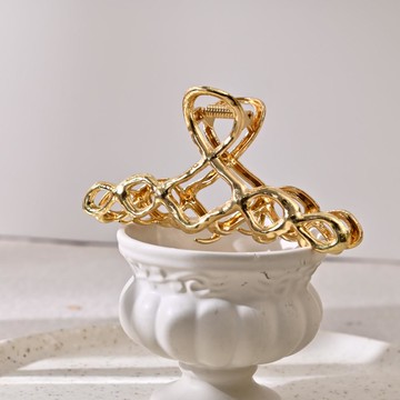 CHIC CHIC日本造型抓夾-交叉金12cm