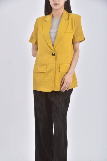 (S) han xue duo短袖黃色外套