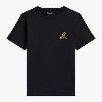 2025夏季新款PALEESIJA燙金印花 小b 經典 純棉 短袖T恤 休閑男裝