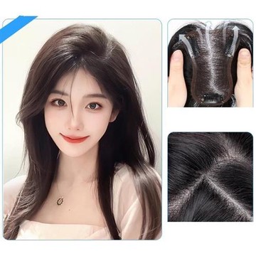 【米蘭精品】現貨+預購 全真髮髮片透氣假髮片輕量免打理隱形增髮量假髮-蓬鬆遮白髮自然女假髮4款74lf32