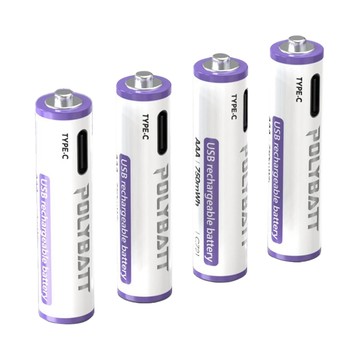充電電池 POLYBATT 3號 AA 1.5V USB 充電式鋰電池(2475mWh)