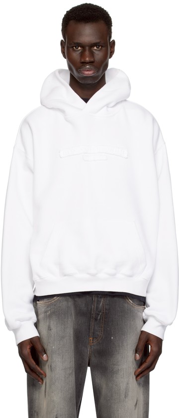 Alexander Wang 白色 Oversize Logo 连帽衫