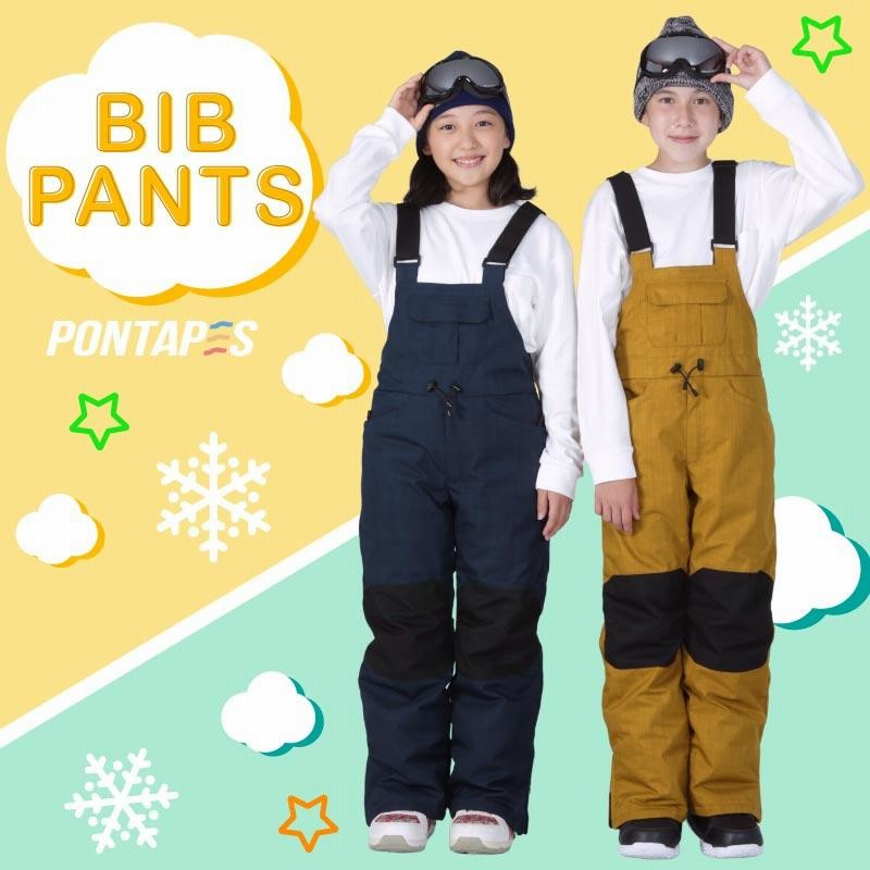 【BURTON】22-23 キッズ スノボビブパンツ size_XL (160)