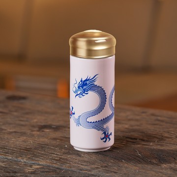 乾唐軒活瓷 | 鴻運青花龍隨身杯 / 大 / 雙層 / 2色 330ml