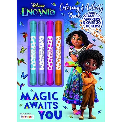 Disney Encanto 48 Page Coloring and Activity Book with Stamper Markers Pa