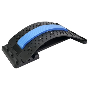 BEROSO 倍麗森 腰椎拉伸按摩板 多檔調節 人體工學設計  不適用  黑+藍色