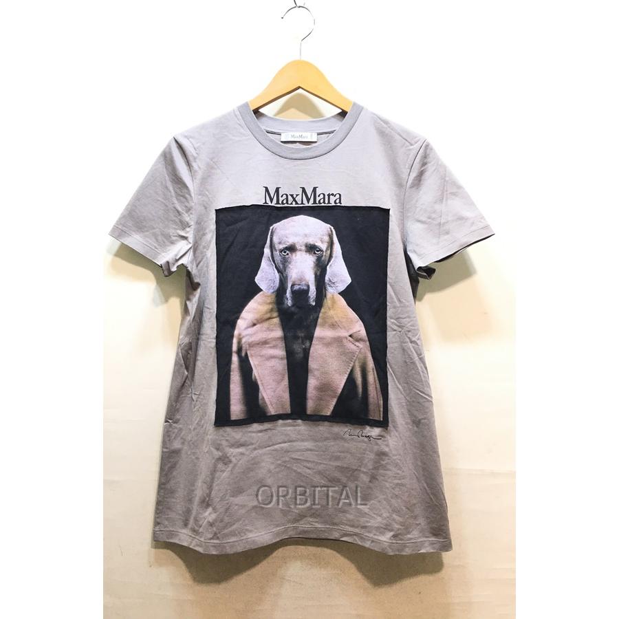 ★MAX MARA★ウィリアム ウェグマンコラボコートを着た犬Tシャツ ☆MAX MARA☆ウィリアム ウェグマンコラボコートを着た犬Tシャツ