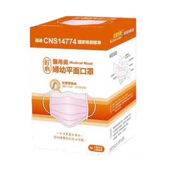[家速配]台灣康匠醫療口罩50入(婦幼/粉色)