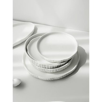 唯物生活日式平盤陶瓷餐具盤子家用菜盤創意魚盤高級感吐骨碟子