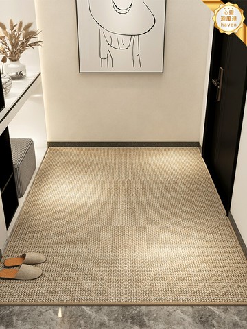 【免洗防滑】入戶門地墊 進門墊 玄關墊 地毯 腳墊 門墊 客廳臥室 仿劍麻材質 耐磨耐髒 高級灰色系 吸水除塵