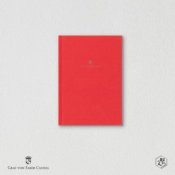 【Graf von Faber-Castell】頂級麻布筆記本-A5 印度紅(原廠正貨)
